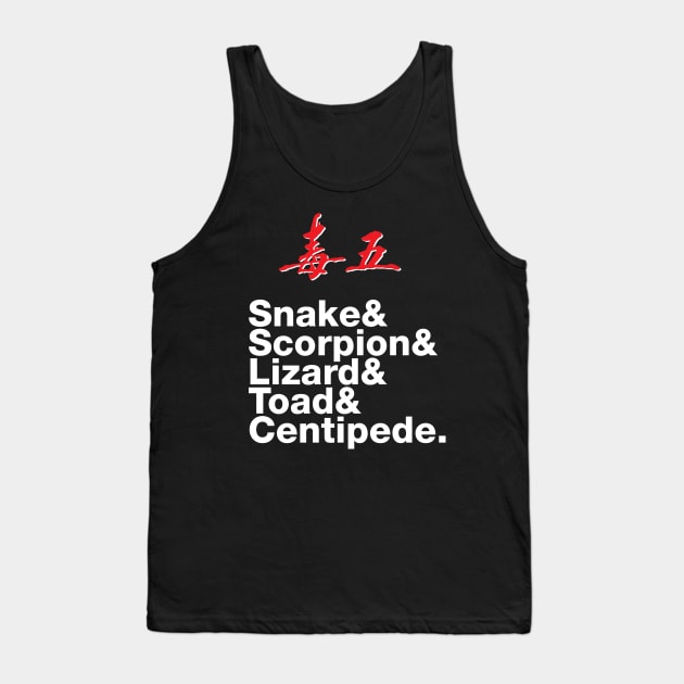 5 Deadly Venoms: Experimental Jetset Tank Top by HustlerofCultures